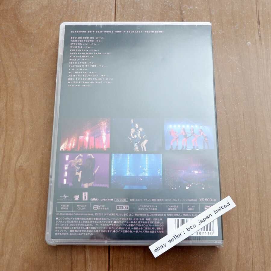 New BLACKPINK 2019-2020 WORLD TOUR IN YOUR AREA TOKYO DOME DVD Japan UPBH-1491