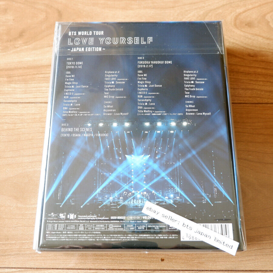 BTS Official 1st Limited edition LOVE YOURSELF JAPAN EDITION Blu-ray Region Free