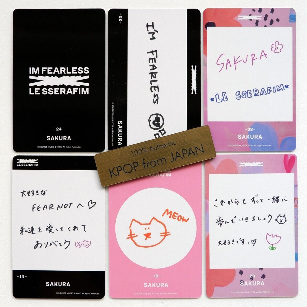 Sakura LE SSERAFIM FEARLESS Weverse japan photocard Complete set LESSERAFIM