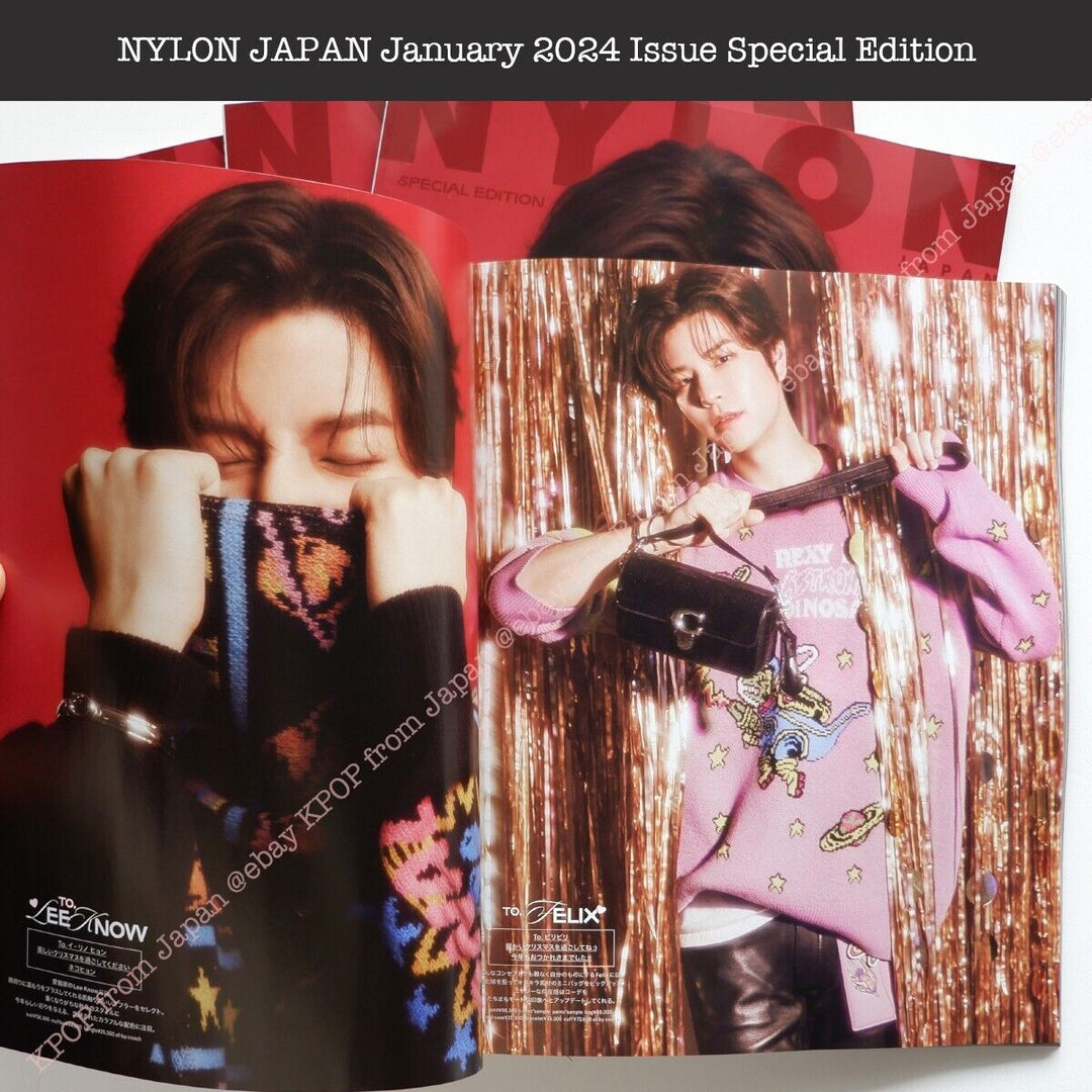 NYLON Seungmin cover Japan Magazine Photocard 2024 SPECIAL EDITION StrayKids