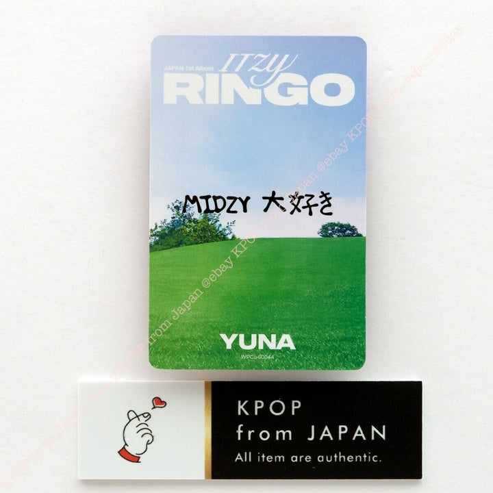 YUNA ITZY RINGO MIDZY JAPÓN ver. CD + Photocard set 3Photocards Álbum JPFC 