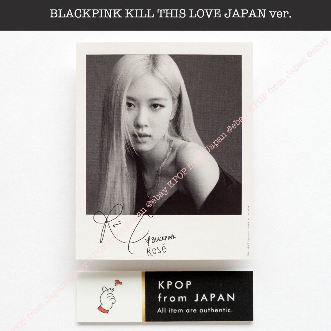 ROSE BLACKPINK KILL THIS LOVE JP version CD + Official photocard JAPAN Album