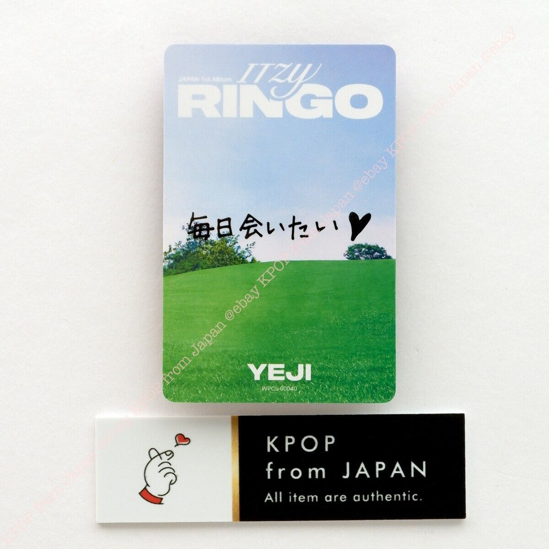 YEJI ITZY RINGO MIDZY JAPÓN ver. CD + Photocard set 3Photocards Álbum JPFC 