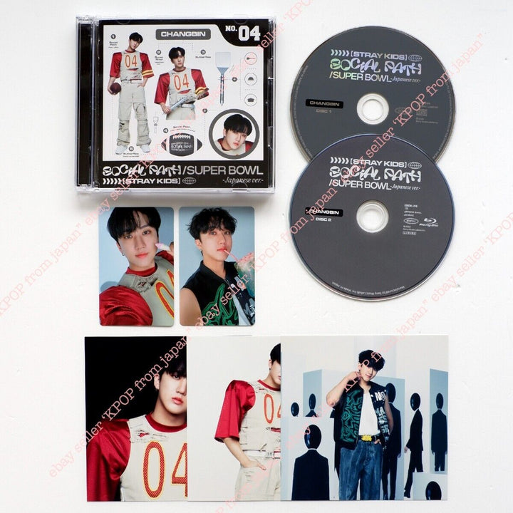 Changbin Stray Kids Social Path Solo juego completo CD+DVD+2 piezas+3 tarjetas 