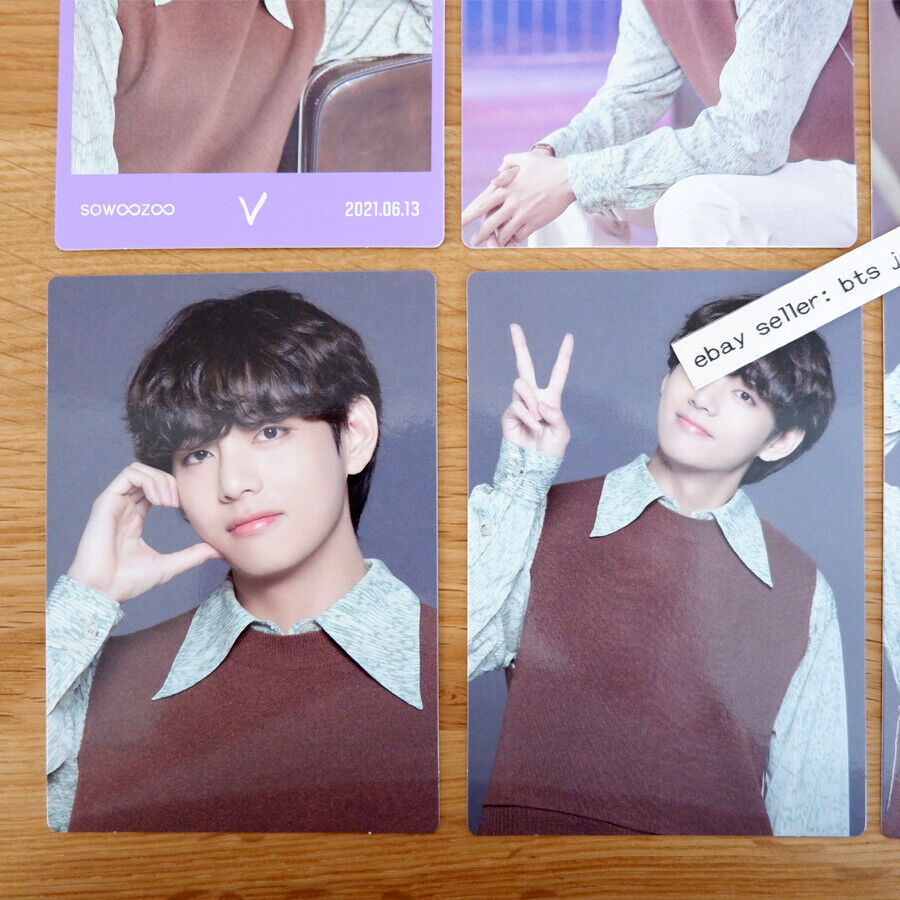 BTS V SOWOOZOO 2021 Mini tarjeta fotográfica oficial SET 8 tarjetas + 1 especial 9 piezas Taehyung 