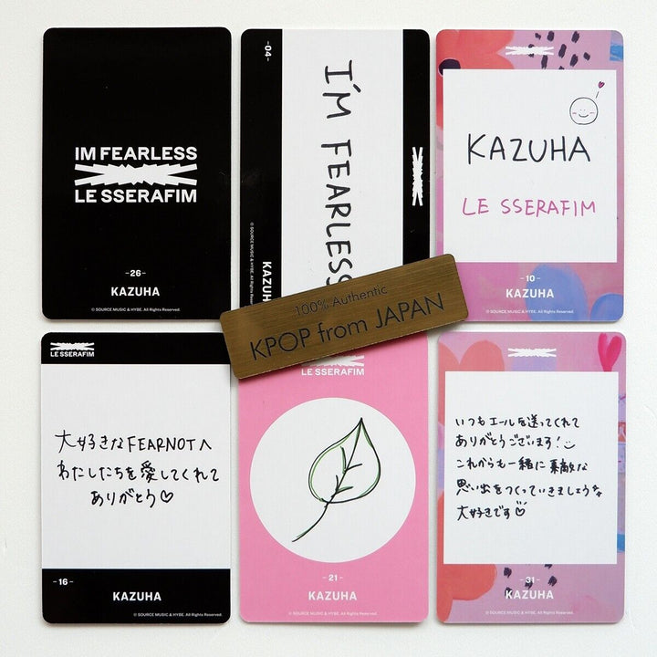 Kazuha LE SSERAFIM FEARLESS Weverse japan photocard Complete set LESSERAFIM