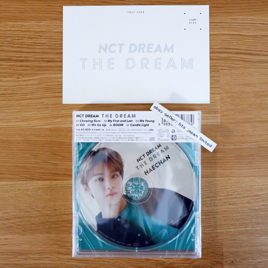 NCT DREAM THE DREAM HAECHAN ver Primera edición limitada CD + 1 tarjeta fotográfica aleatoria 