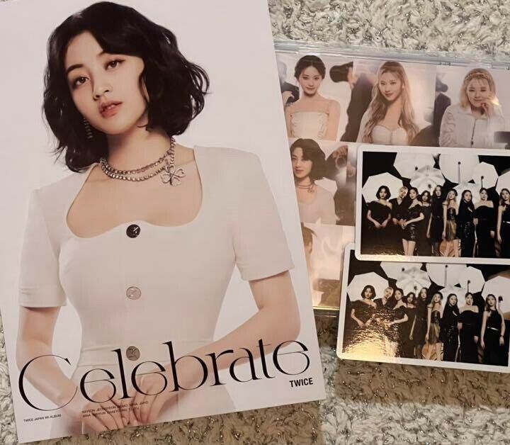 TWICE Celebrate JIHYO ONCE JAPAN ver. + Official Postcard + 2 Photocards