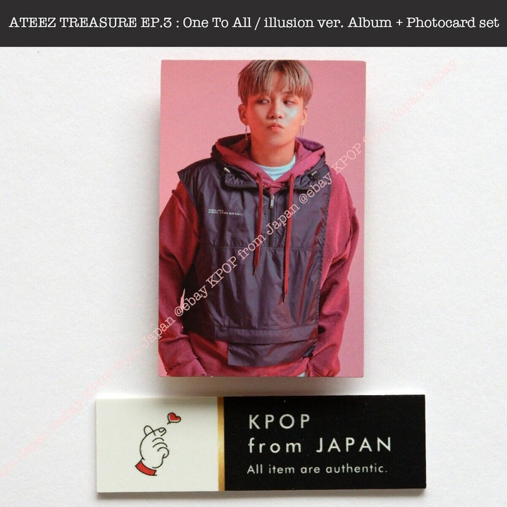 JONGHO ATEEZ TREASURE EP.3 : One To All / illusion ver. Album + Photocard set