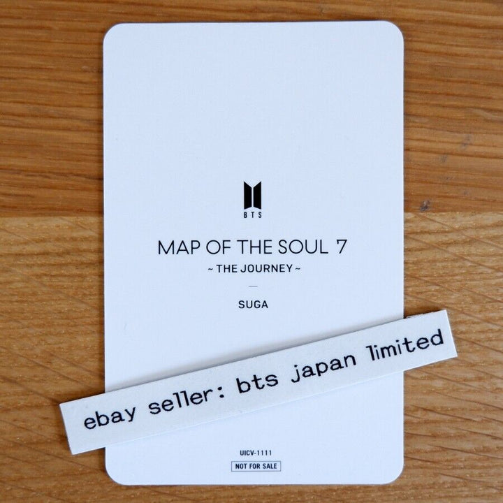 BTS SUGA MAP OF THE SOUL : 7 THE JOURNEY Regular Edition Official Photocard PC