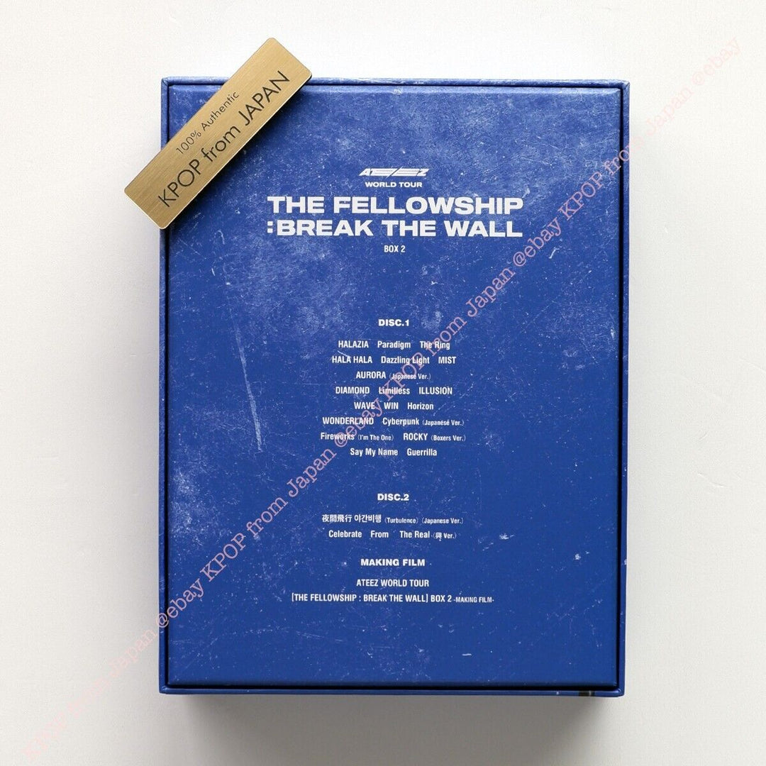 USED ATEEZ WORLD TOUR THE FELLOWSHIP : BREAK THE WALL BOX2 DVD ver. NOT with PC