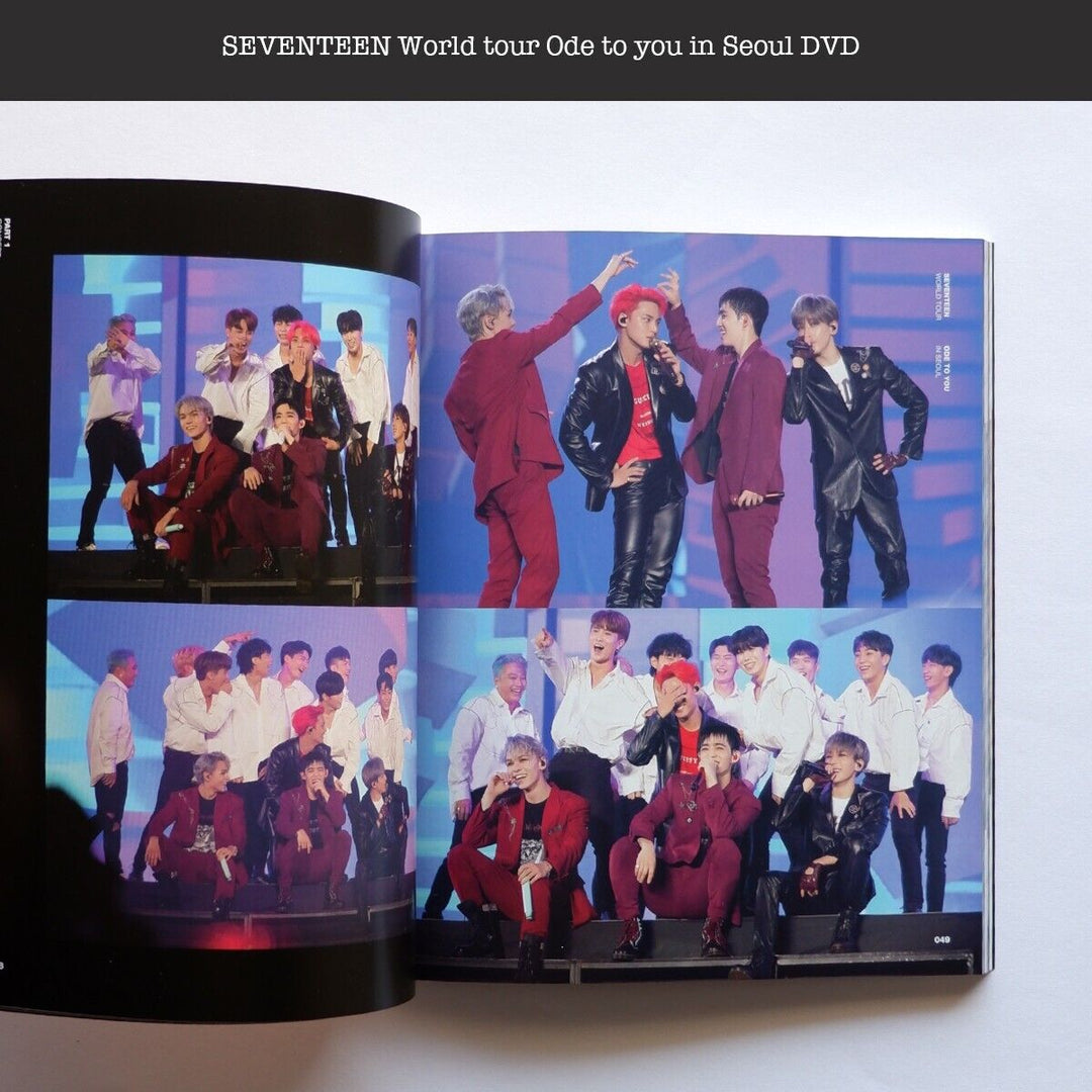 SEVENTEEN World Tour Ode to you in Seoul DVD Japan edition Photobook