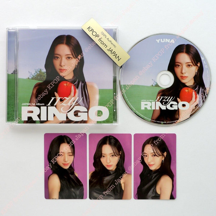 YUNA ITZY RINGO MIDZY JAPÓN ver. CD + Photocard set 3Photocards Álbum JPFC 