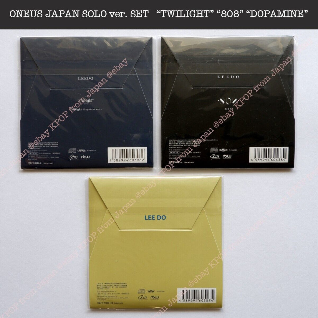 LEEDO ONEUS Japan Solo jacket set of 3 unopened TWILIGHT / 808 / DOPAMINE