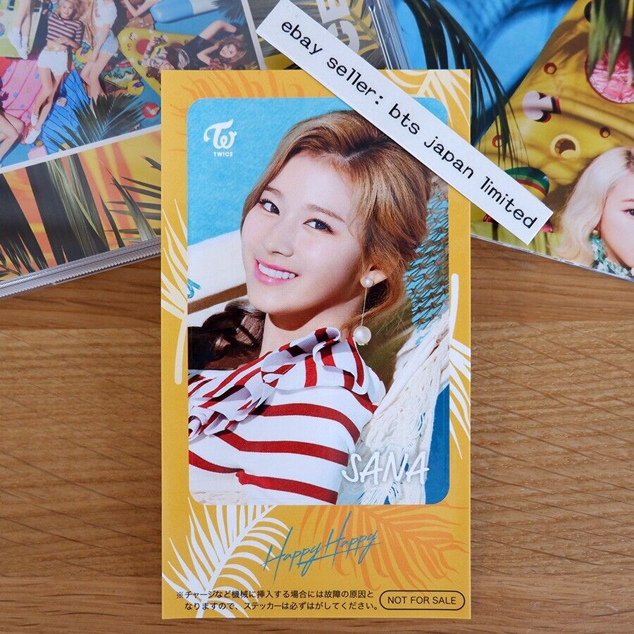 TWICE SANA HAPPY HAPPY Official ONCE CD ver. + IC sticker + Poster