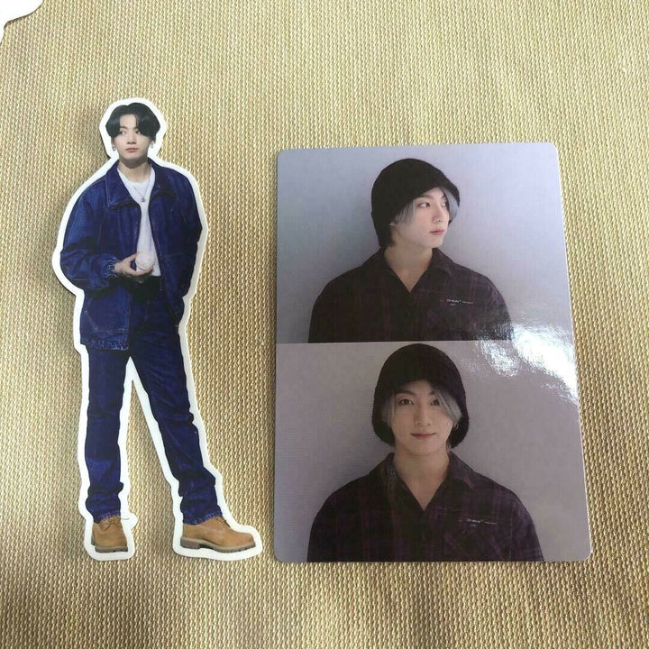 BTS MERCH BOX 3 ROOM DIY KIT JUNG KOOK Photocard + Sticker set JK Photo card PC