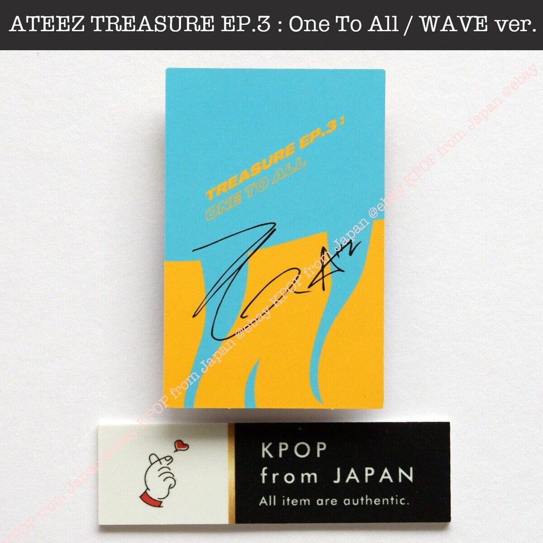 HONG JOONG ATEEZ TREASURE EP.3 : One To All / WAVE ver. Album + Photocard set