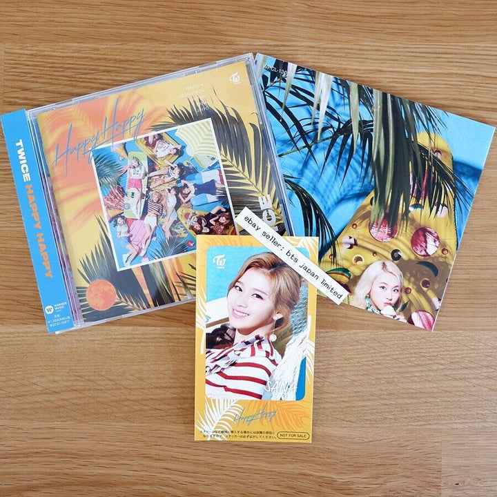 TWICE SANA HAPPY HAPPY Official ONCE CD ver. + IC sticker + Poster