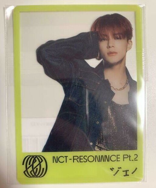 NCT2020 RESONANCE pt.2 JENO Japón Tarjeta de foto transparente de beneficio oficial mu-mo