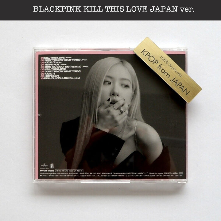 ROSE BLACKPINK KILL THIS LOVE JP version CD + Official photocard JAPAN Album