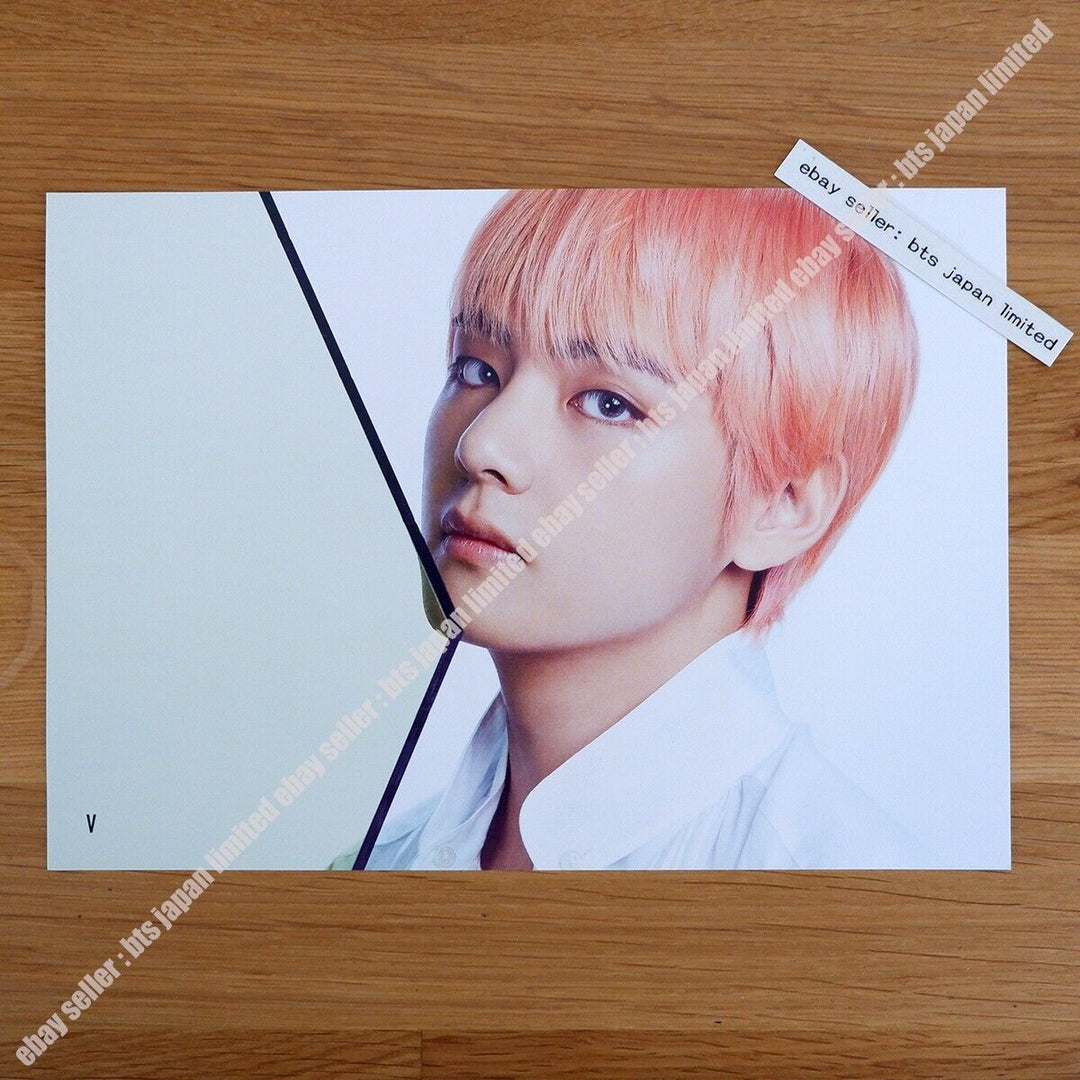 BTS Taehyung V Folleto oficial Sangre S&amp;T MIC Drop ENFRÉNTATE FALSO AMOR Luces 