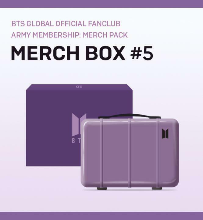 NEW BTS Official MERCH BOX #5 ARMY Membership Pack With Trading cards