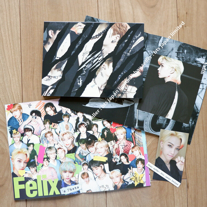 Stray Kids Felix Scars / Thunderous Oficial Edición Limitada ver. + Conjunto de tarjetas fotográficas 