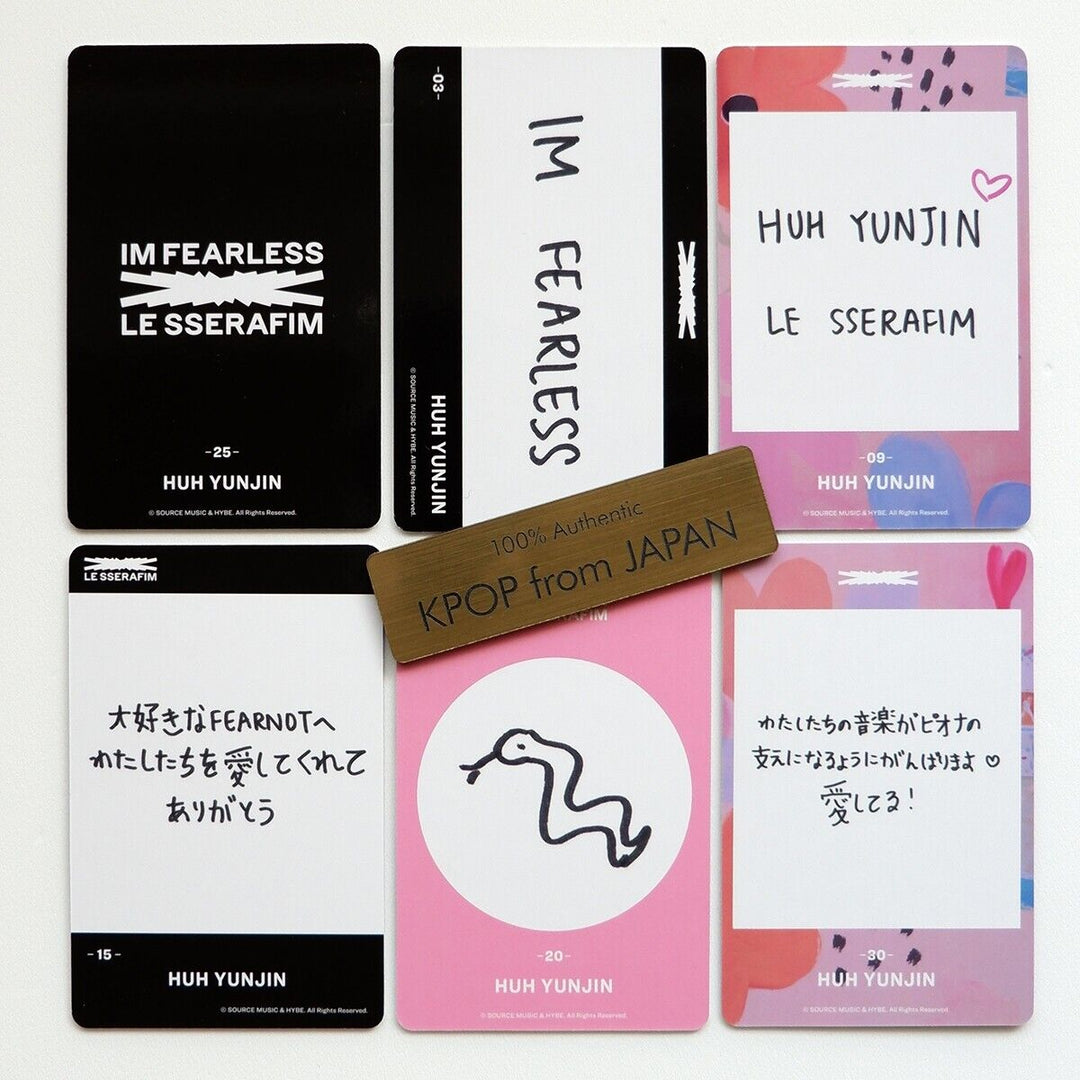 Yunjin LE SSERAFIM FEARLESS Weverse japan photocard Complete set LESSERAFIM