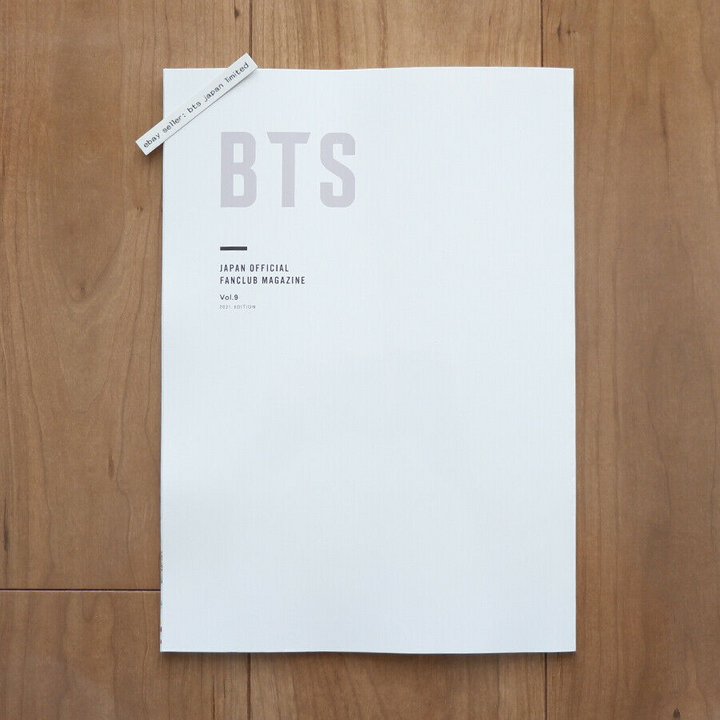 BTS Japan Official Fan Club Magazine Vol.9 October 2021 FC No 9