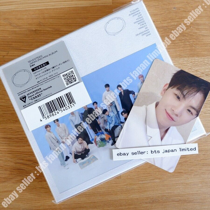 SEVENTEEN WOOZI 24H Edición limitada A Ver. CD + Photocard + Book let Tarjeta fotográfica 