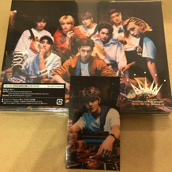 STRAY KIDS TODOS EN First Press Limited A Ver. + EN UNA VER. Tarjeta fotográfica PC 