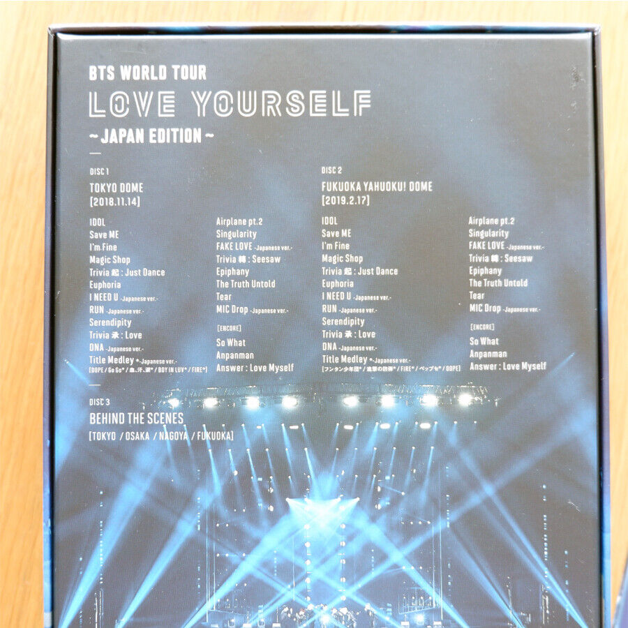 BTS Official LOVE YOURSELF JAPAN Blu-ray Region Free