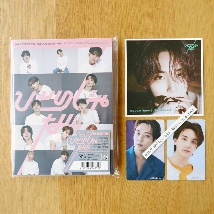 Diecisiete JEONGHAN HITORIJANAI CARAT ver. + HMV Oficial 3 Tarjetas 