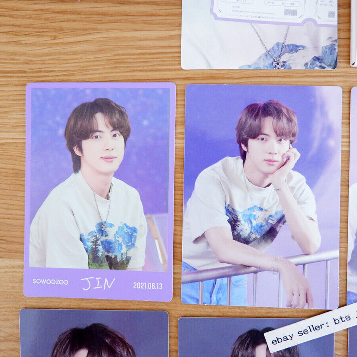 BTS JIN SOWOOZOO 2021 Official Mini Photo card SET 8card + 1Special 9pcs