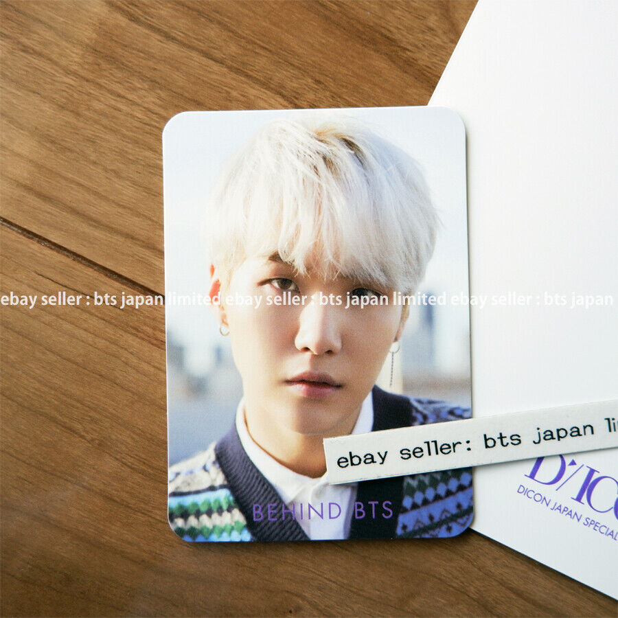 BTS SUGA DICON Vol.2 BEHIND Japan Special Edition Lenticular + Photocard set pc