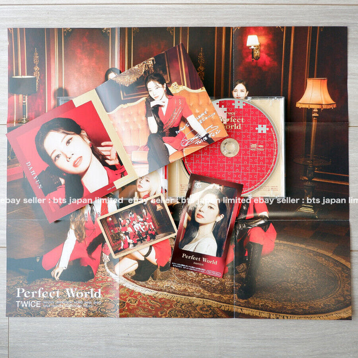 TWICE Dahyun Perfect World Oficial UNA VEZ ver. + Etiqueta IC + Tarjeta fotográfica 