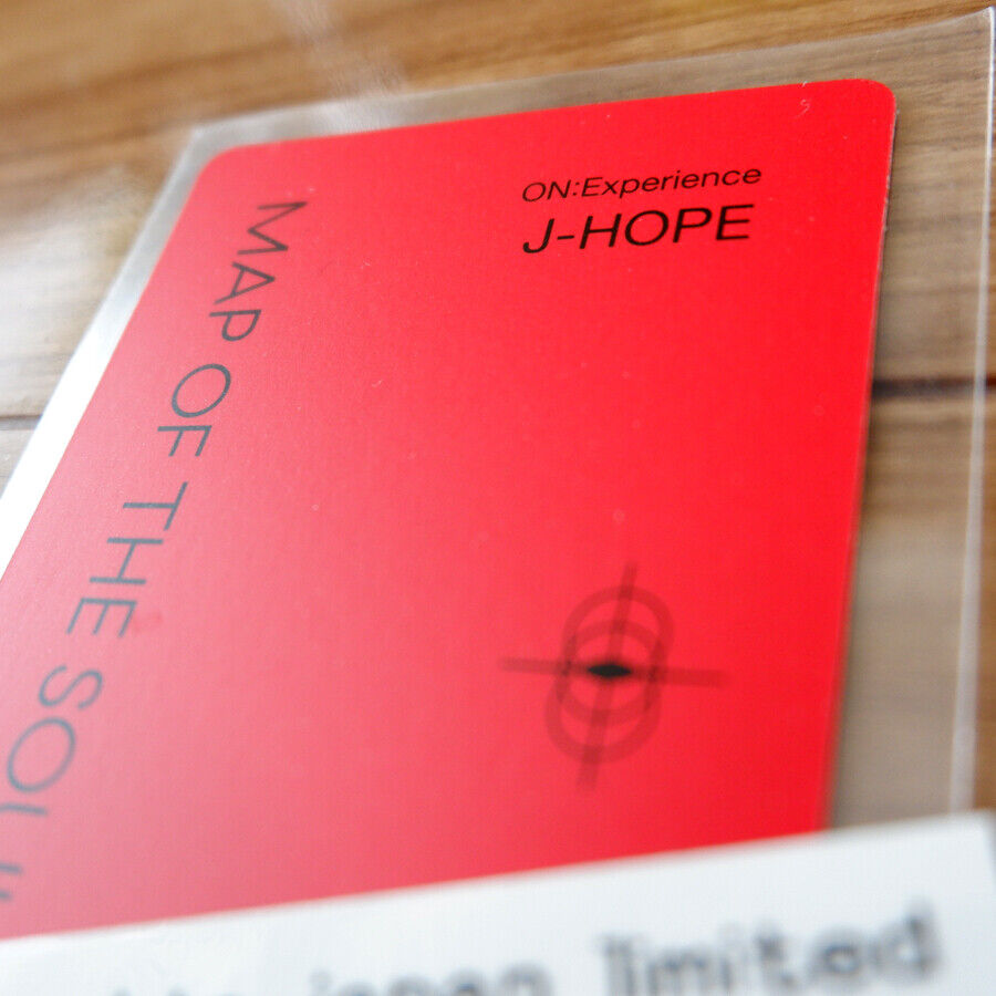 BTS J-HOPE MAP OF THE SOUL ON:E Blu-ray Official Photocard Photo card PC