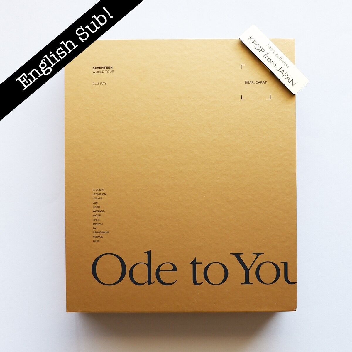 SEVENTEEN World Tour Ode to you in Seoul Blu-ray ENG sub Photobook