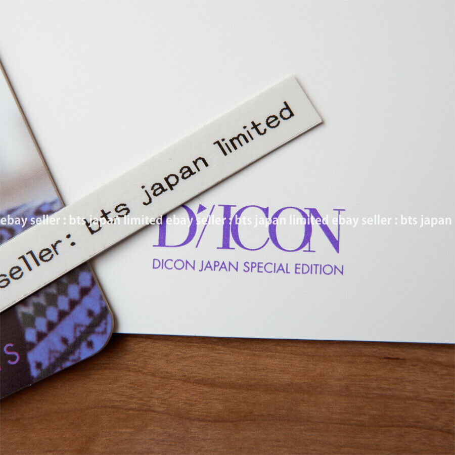 BTS SUGA DICON Vol.2 DETRÁS Japón Edición Especial Lenticular + Photocard set pc 