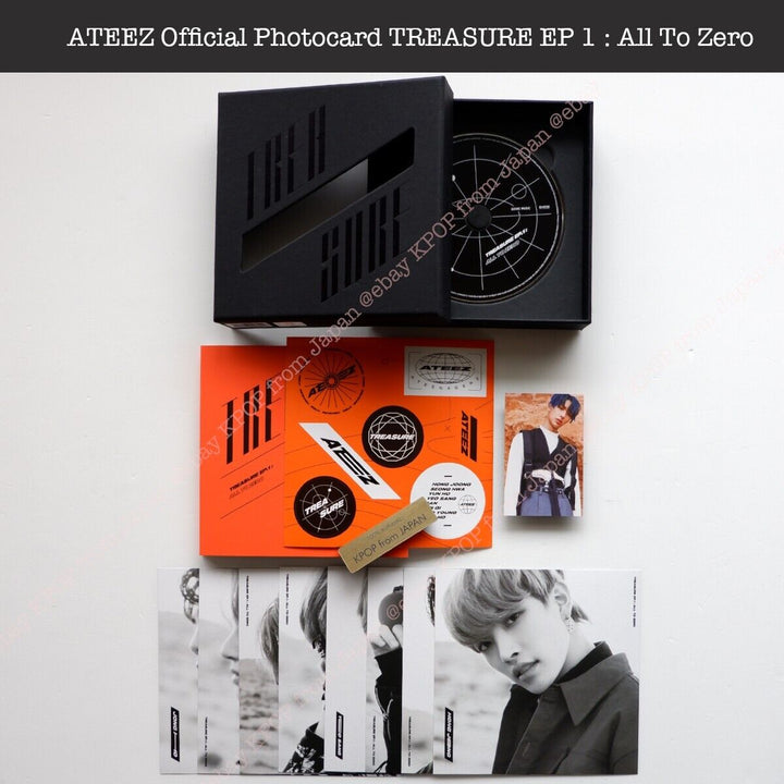 MINGI ATEEZ TREASURE EP 1 : All To Zero ver. Album + Photocard set