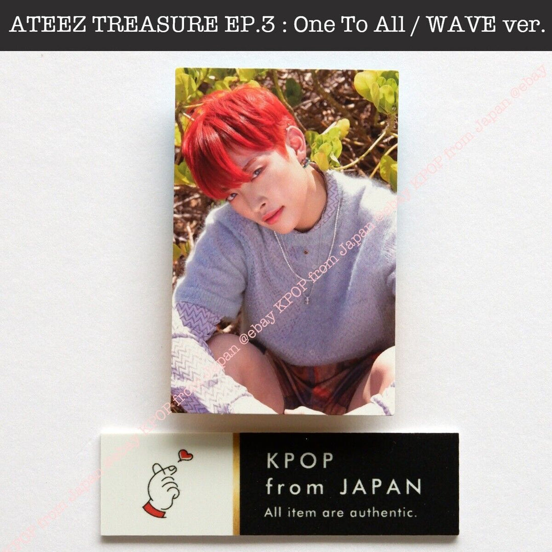 HONG JOONG ATEEZ TREASURE EP.3 : One To All / WAVE ver. Album + Photocard set