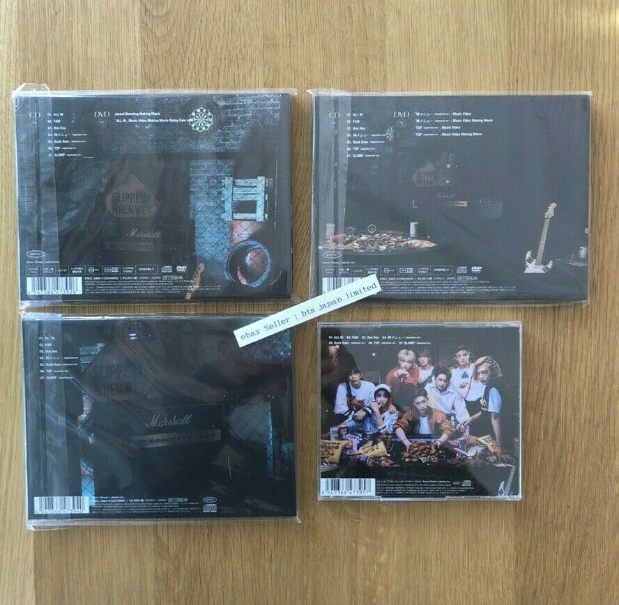 Stray Kids JAPAN ALL IN A,B,C,Normal 4 CD Full set No Photo card