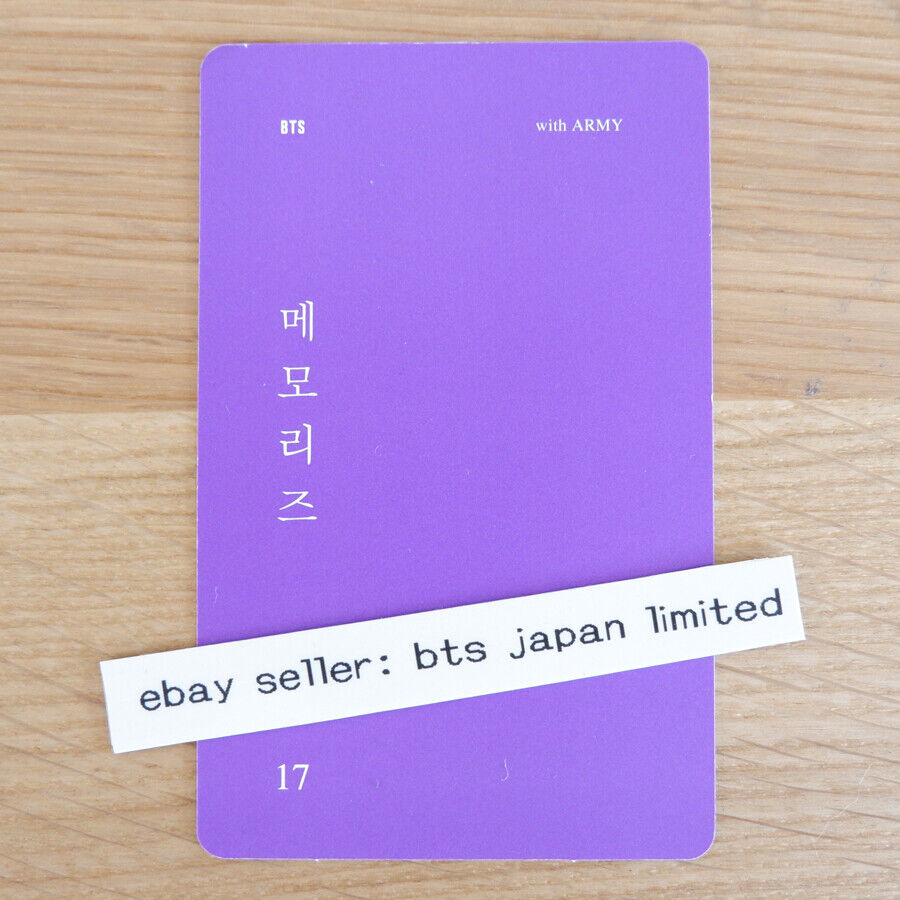 BTS Official V Taehyung Photocard MEMORIES OF 2017 DVD ver. Photo card