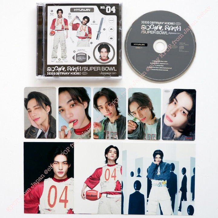 Hyunjin Stray Kids Social Path Solo CD + Official Photocard set Lucky draw Japan