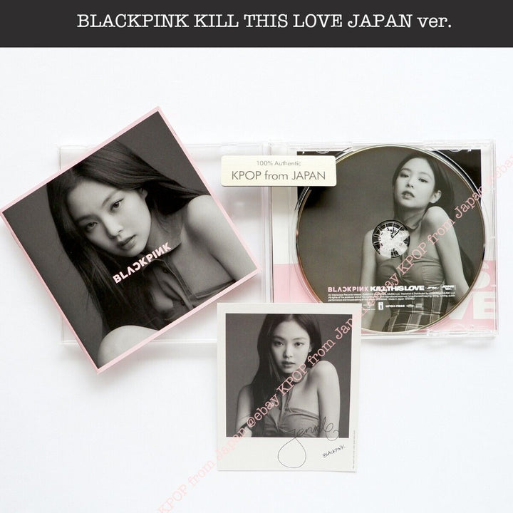 JENNIE BLACKPINK KILL THIS LOVE JP version CD + Official photocard JAPAN Album