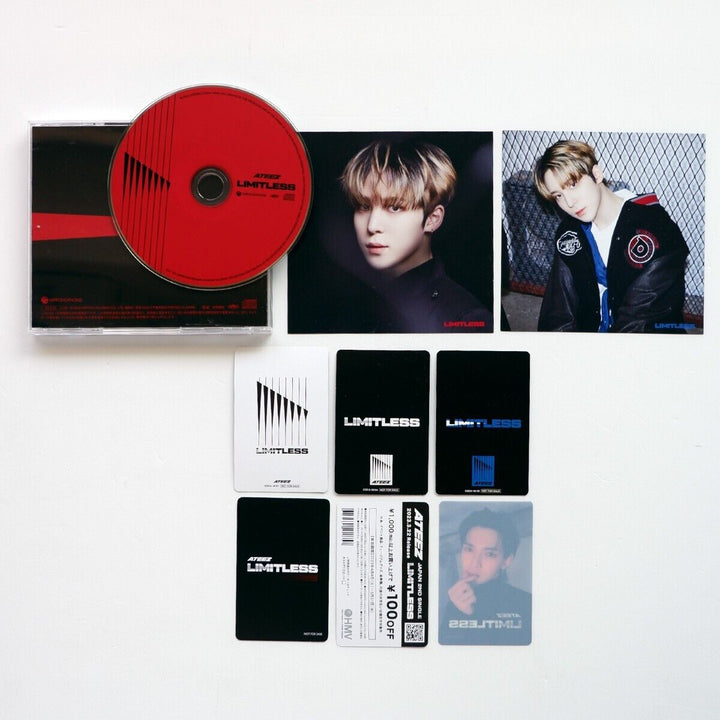 ATEEZ YEOSANG LIMITLESS CD + Official photocards set ATINY POB