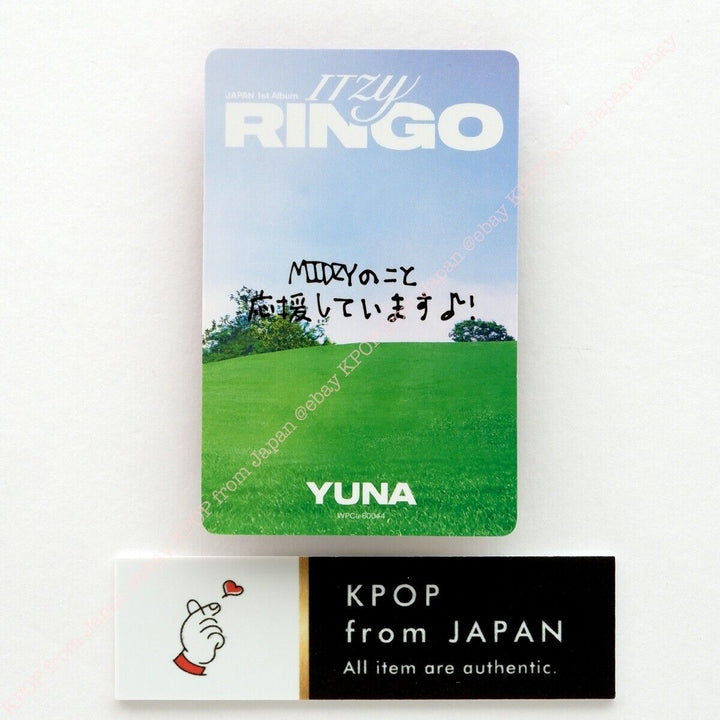 YUNA ITZY RINGO MIDZY JAPÓN ver. CD + Photocard set 3Photocards Álbum JPFC 