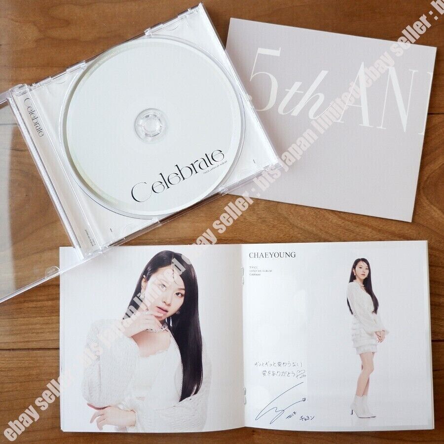 TWICE Celebrate CHAEYOUNG ONCE ver. CD + 1 Post card + 2 Photo cards set