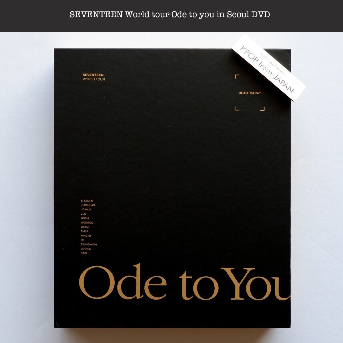 SEVENTEEN World Tour Ode to you in Seoul DVD Japan edition Photobook –  world-store