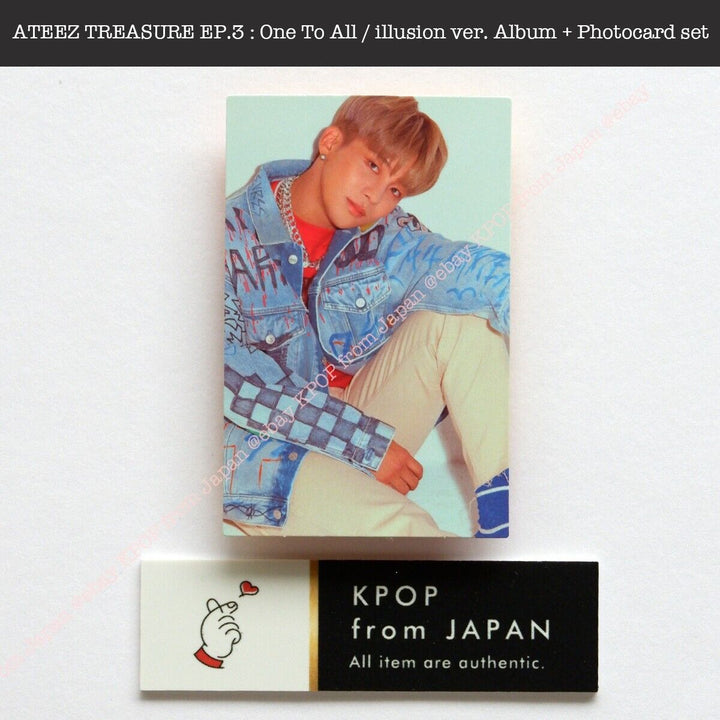 JONGHO ATEEZ TREASURE EP.3 : One To All / illusion ver. Album + Photocard set